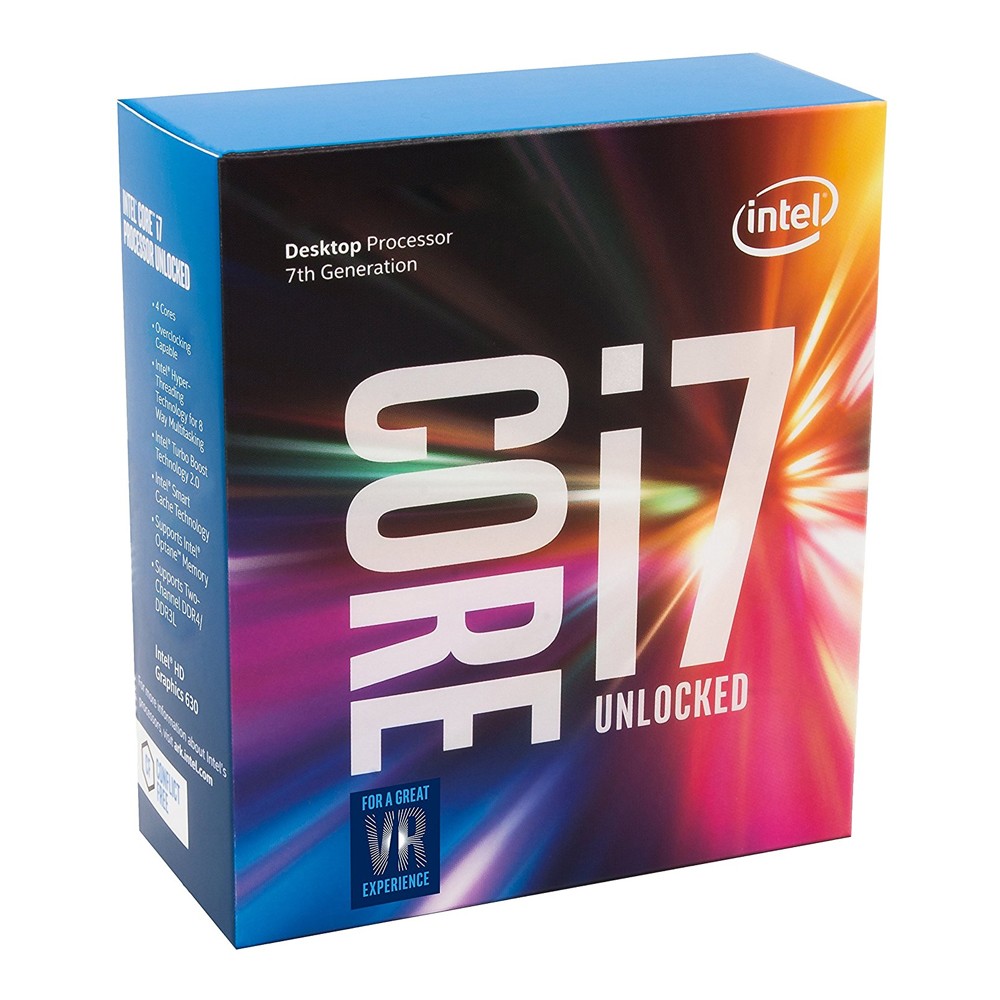 CPU Intel Core i7 7700K (Up to 4.5Ghz/ 8Mb cache)