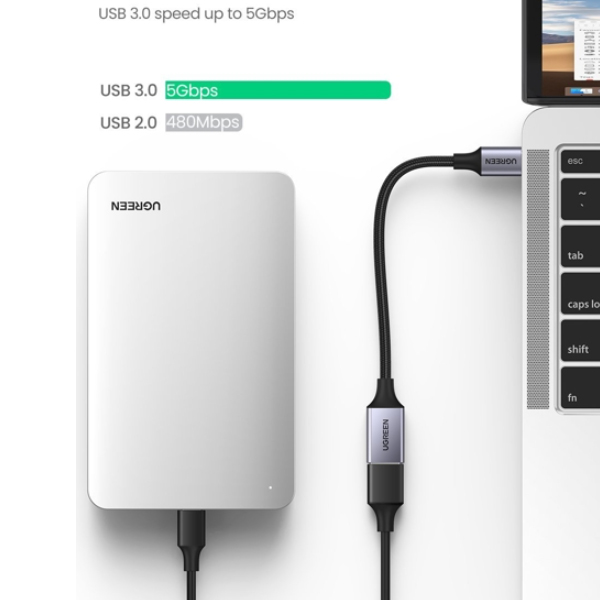 C&aacute;p chuyển Ugreen 70889 USB-C (Type C) sang USB 3.0