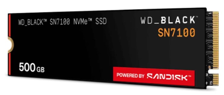 Ổ SSD Sandisk Black SN7100 WDS500G4X0E 500GB (NVMe PCIe/ Gen4x4 M2.2280/ 6800MB/s/ 5800MB/s)