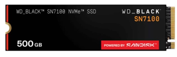 Ổ SSD Sandisk Black SN7100 WDS500G4X0E 500GB (NVMe PCIe/ Gen4x4 M2.2280/ 6800MB/s/ 5800MB/s)