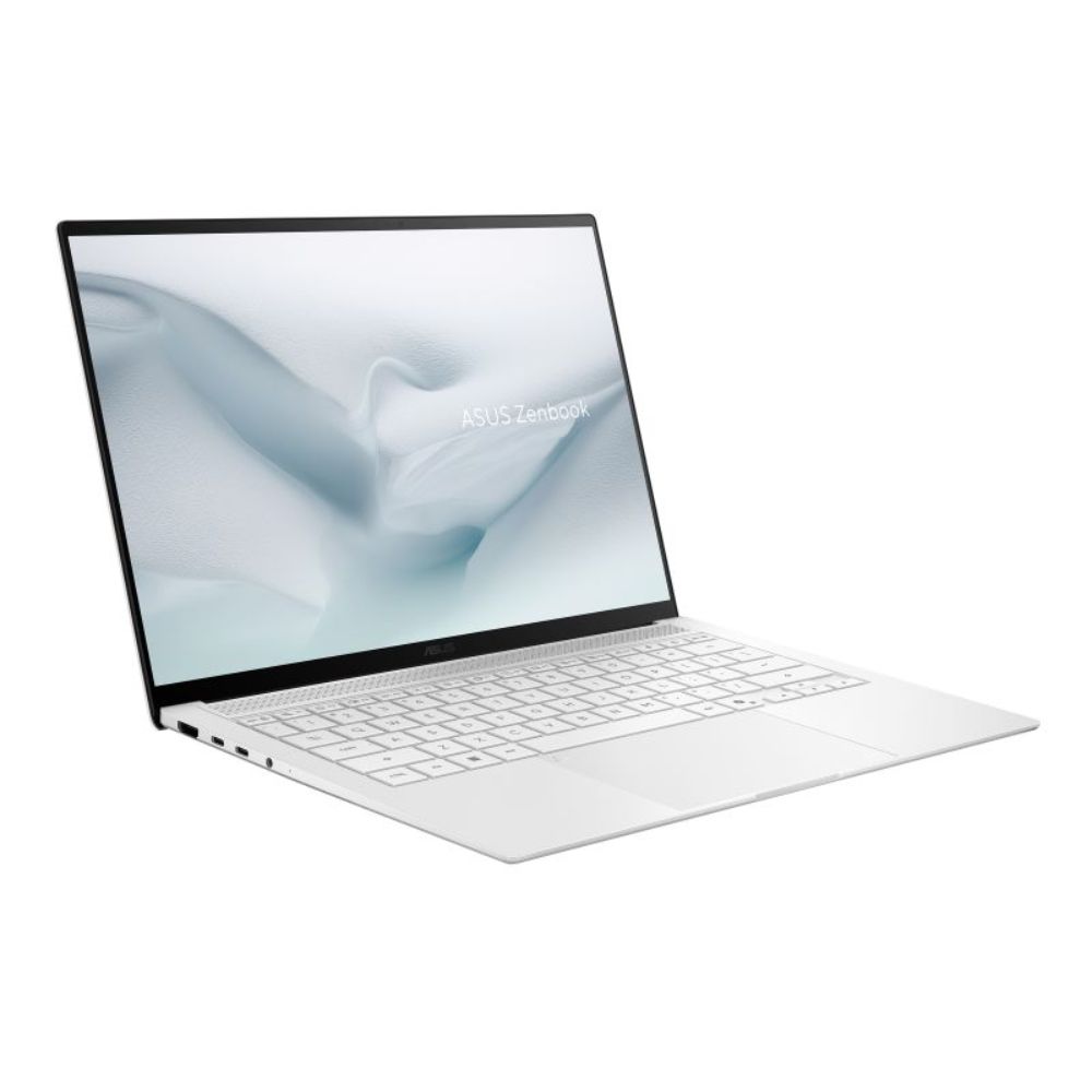 Laptop Asus Zenbook S14 OLED UX5406AA-SU415WS (Ultra 9 386H/ 32GB/ 512GB SSD/ 14 inch 3K/ 120Hz/ Win 11/ Office/ White/ Vỏ nh&ocirc;m/ T&uacute;i)