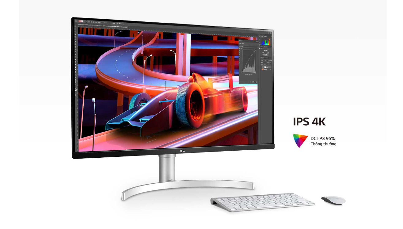 Màn hình LG 32UN650-W 31.5Inch UltraFine 4K UHD IPS tích hợp Loa