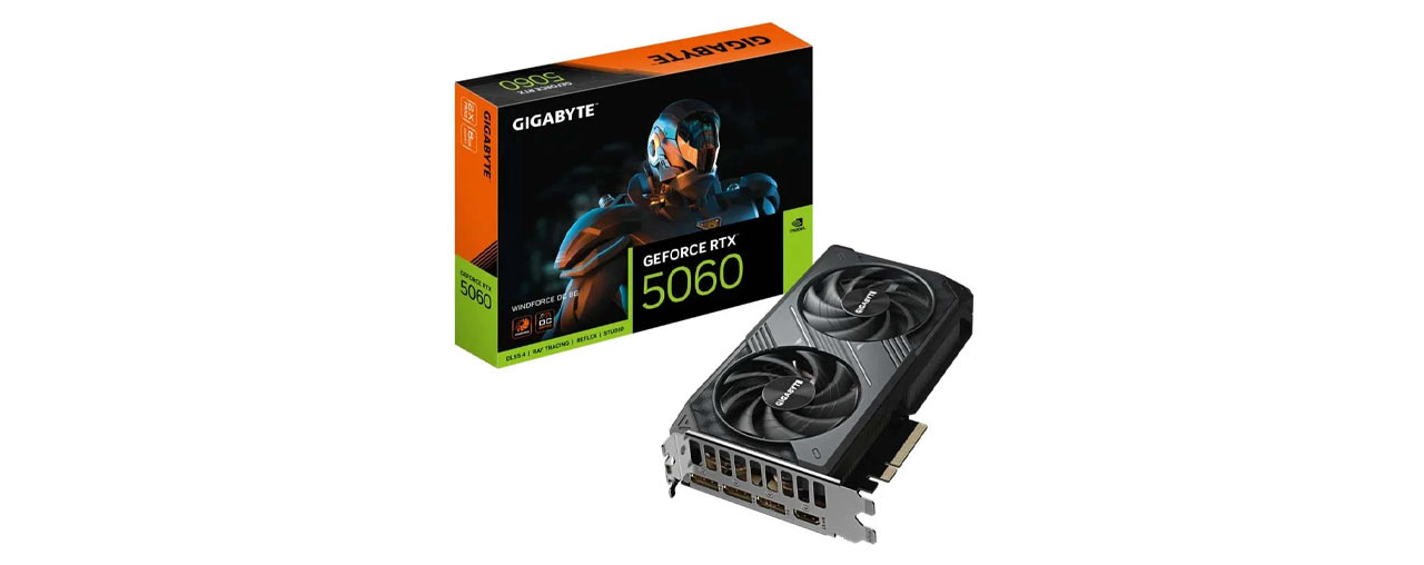 Card đồ họa Gigabyte GeForce RTX 5060 WINDFORCE 8G GDDR7 (N5060WF2-8GD) (ID: 59304)