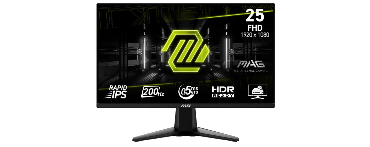 Màn hình gaming MSI MAG 255F E20 (24.5Inch/ Full HD/ 0,5ms/ 200Hz/ 300cd/m2/ IPS) (ID: 59243)