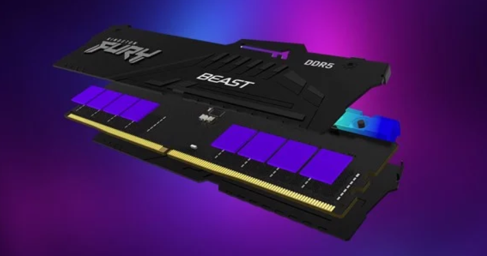 Ram PC Kingston Fury Beast 16GB (2x8GB) DDR5 bus 5600 RGB 
