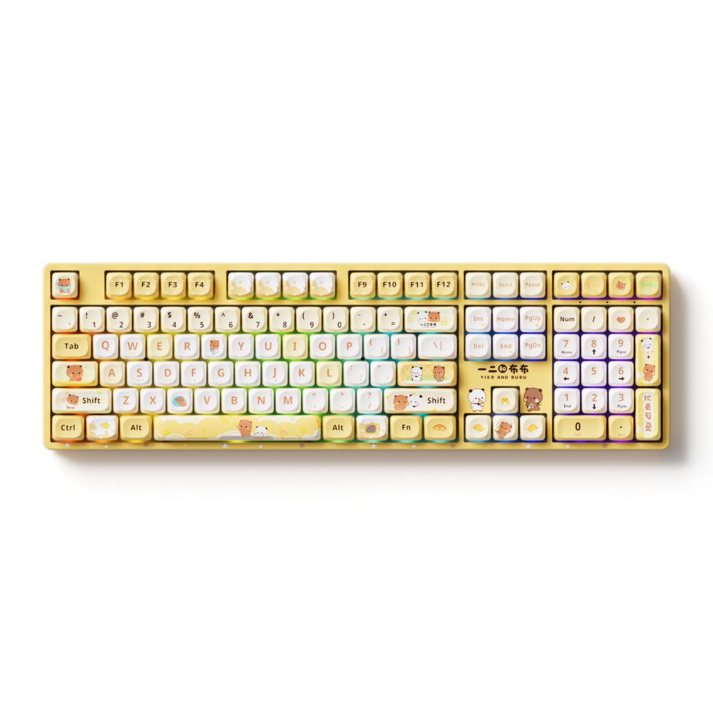 B&agrave;n ph&iacute;m cơ AKKO 5108B Plus Yier and Bubu yellow (V&agrave;ng)