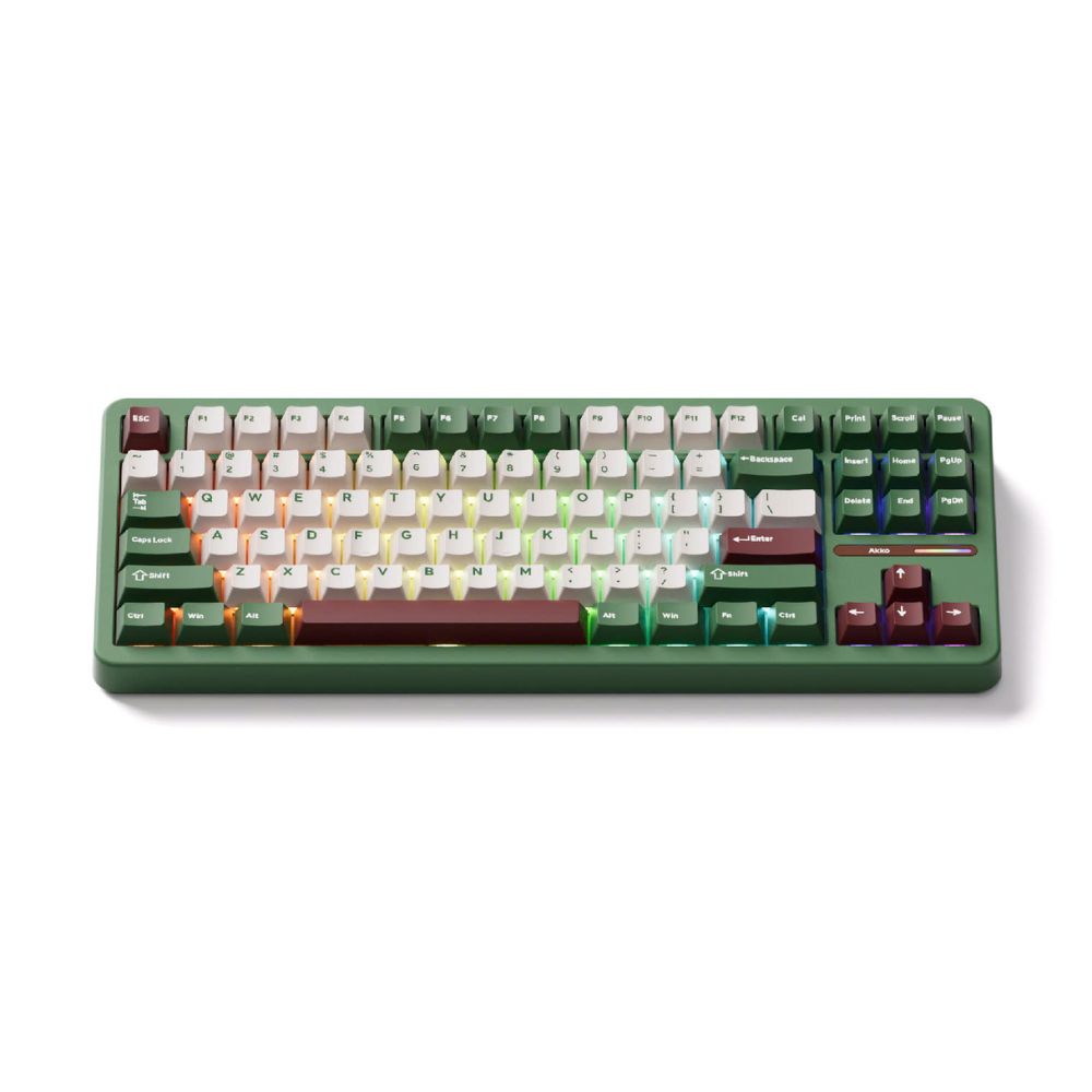B&agrave;n ph&iacute;m cơ AKKO TAC87 Matcha Red Bean Tri-Mode