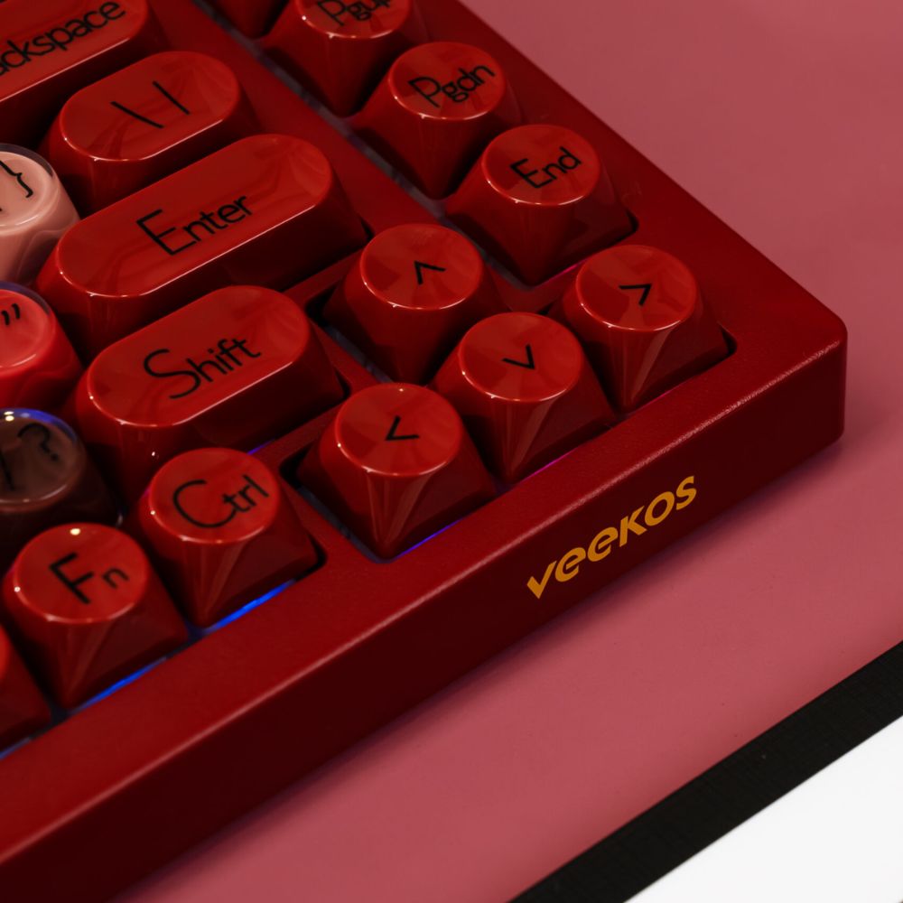 B&agrave;n ph&iacute;m cơ AKKO Veekos K75 Wine Red