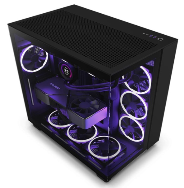 Vỏ máy tính NZXT H9 Flow Black (CM-H91FB-01) 