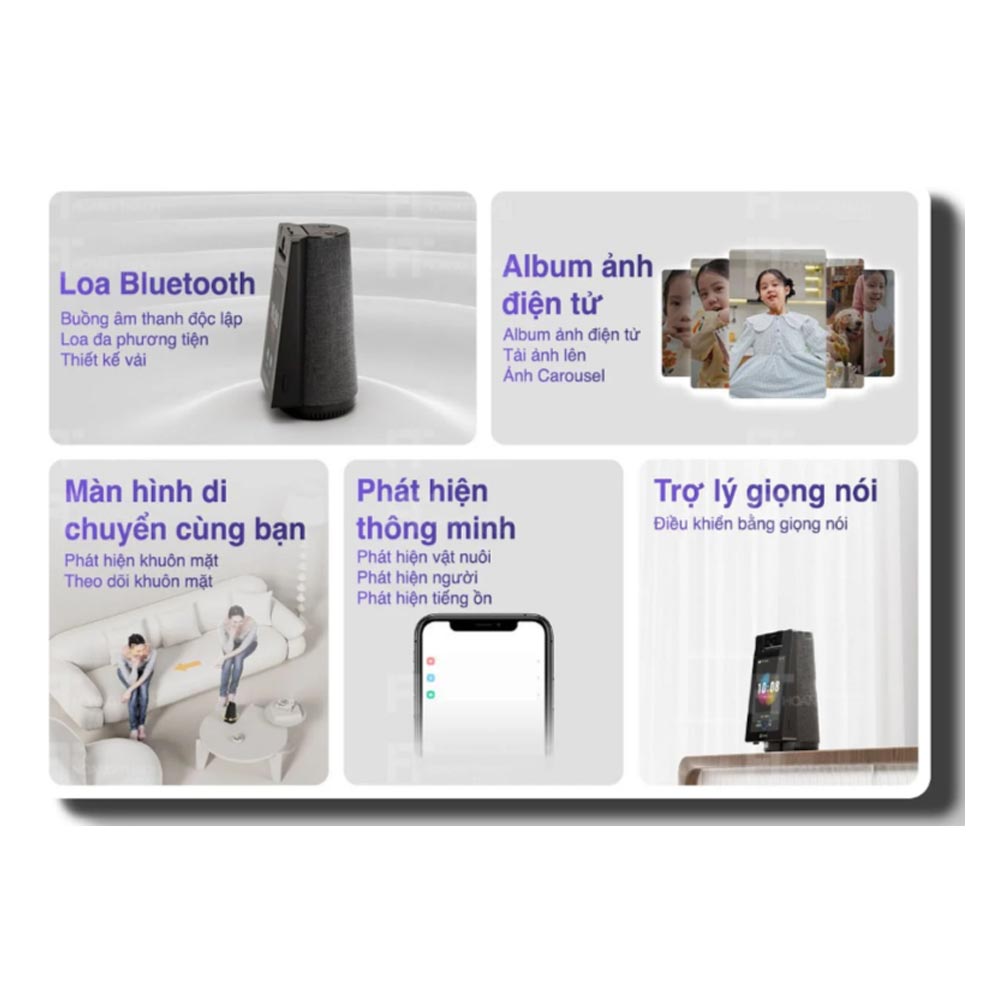 Camera ip wifi EZVIZ S10 (2K+/ Quay quét/ Màn hình cảm ứng/loa Bluetooth)