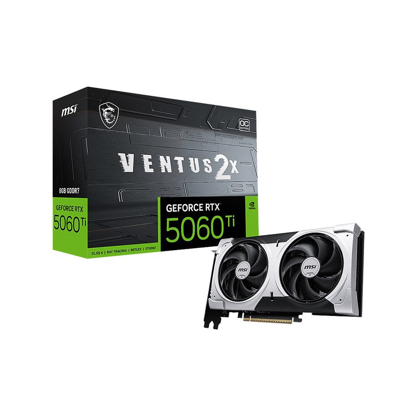 Card đồ họa MSI GeForce RTX 5060 Ti 8G VENTUS 3X OC (GDDR7/ 128 bit)