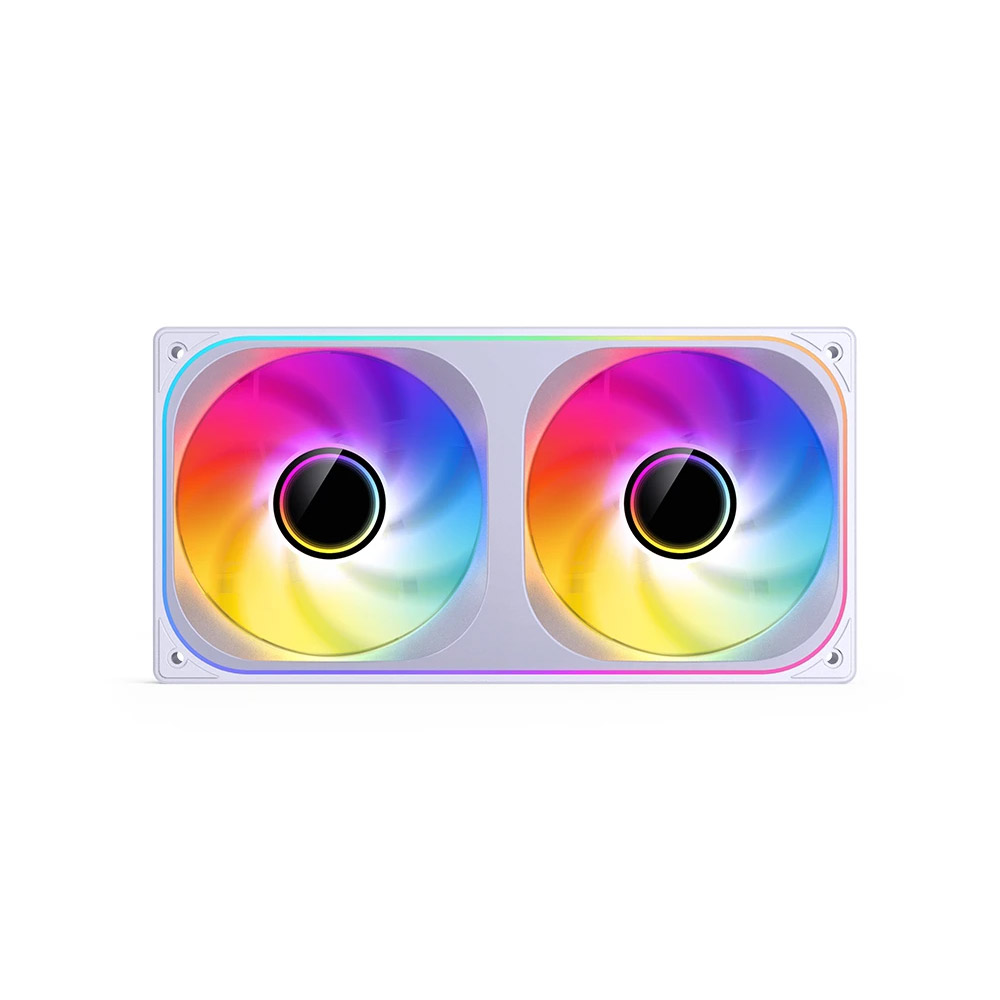 Quạt case JONSBO ZB-240WR White LED ARGB REVERSE (fan ngược)