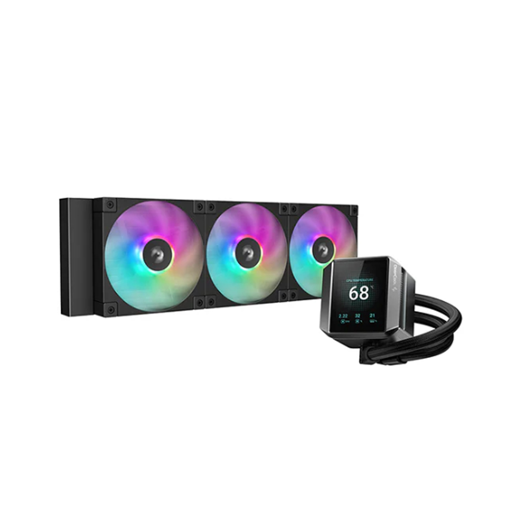 Tản nhiệt nước AIO Deepcool Mystique 360 ARGB (M&agrave;u Đen, M&agrave;n H&igrave;nh Hiển Thị)