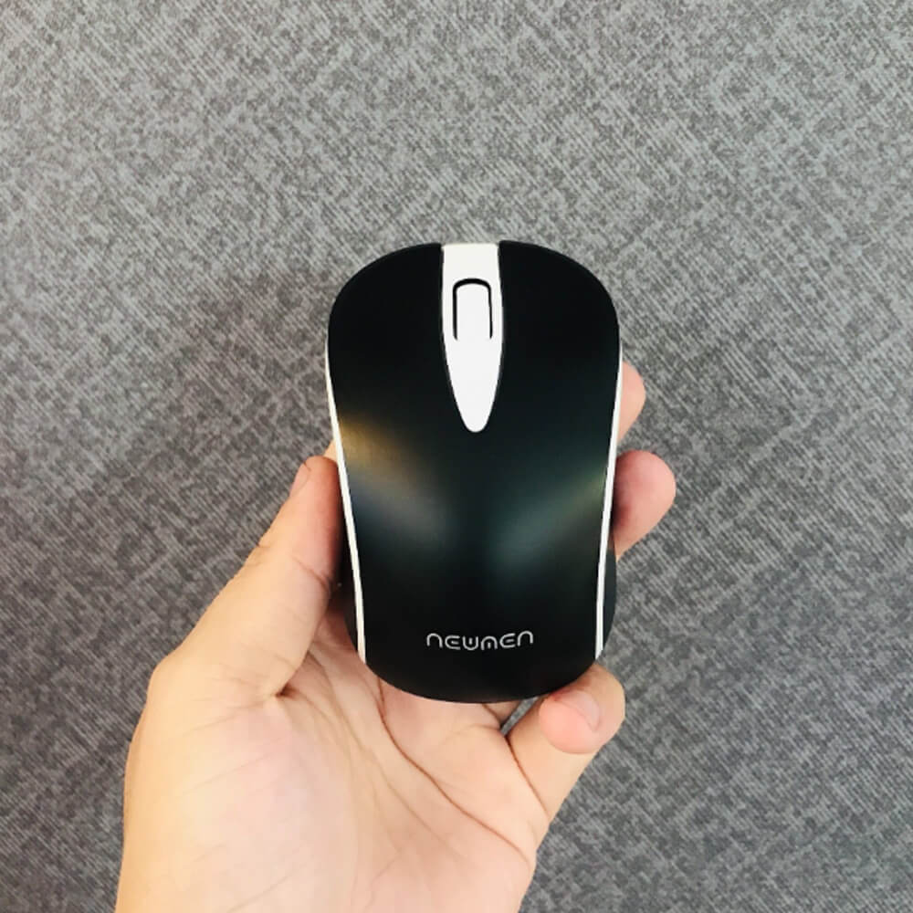 Chuột không dây Newmen F368 Đen viền trắng