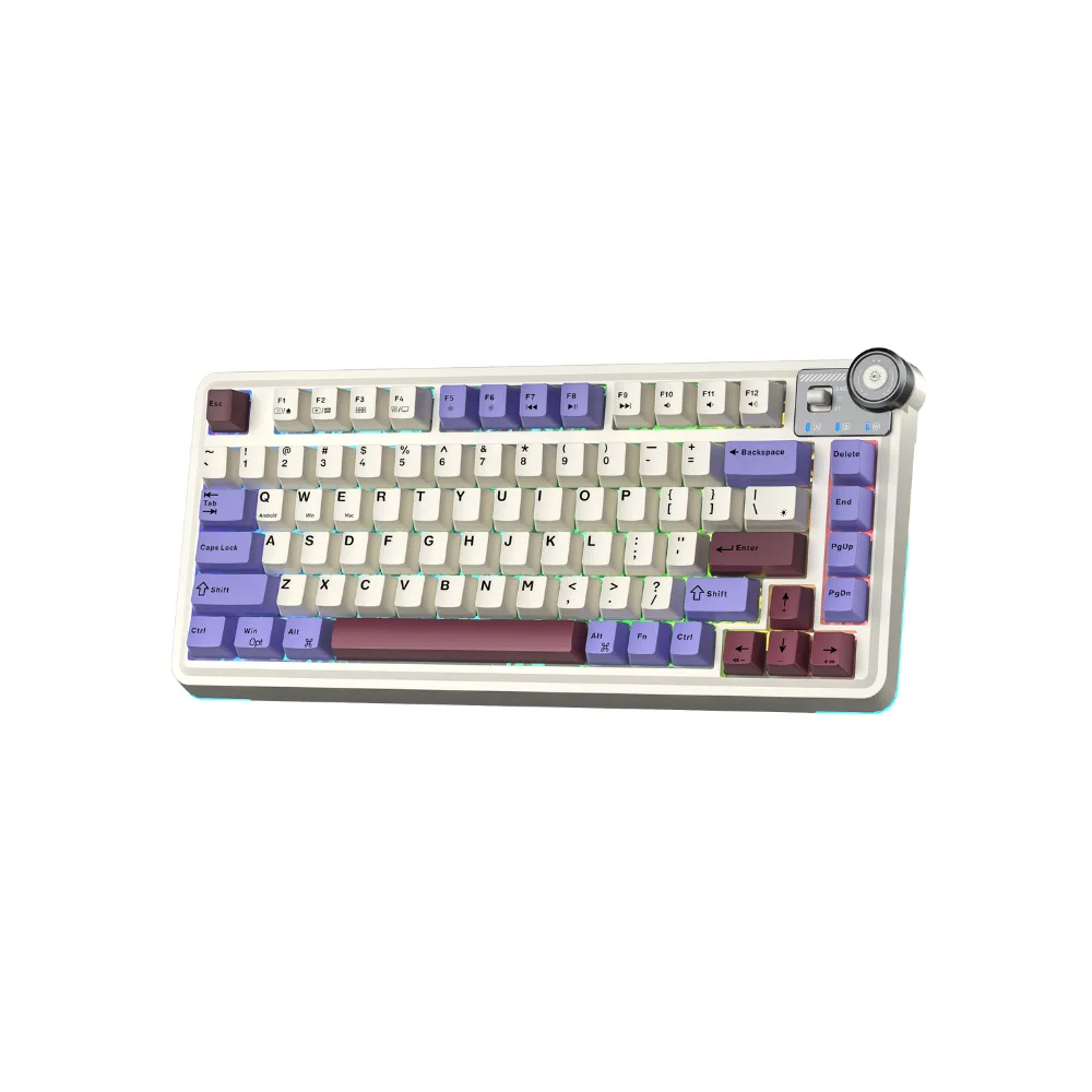 B&agrave;n ph&iacute;m cơ Aula 3 MODE AU75 T&iacute;m+Be+Đỏ Star Vector Switch