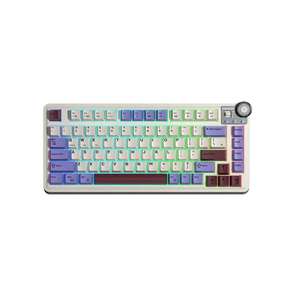B&agrave;n ph&iacute;m cơ Aula 3 MODE AU75 T&iacute;m+Be+Đỏ Star Vector Switch