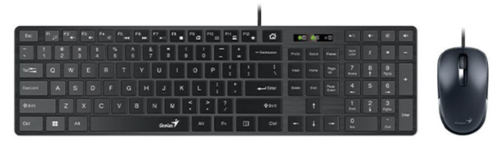 Bộ b&agrave;n ph&iacute;m chuột Genius Slimstar C126 (Đen) 