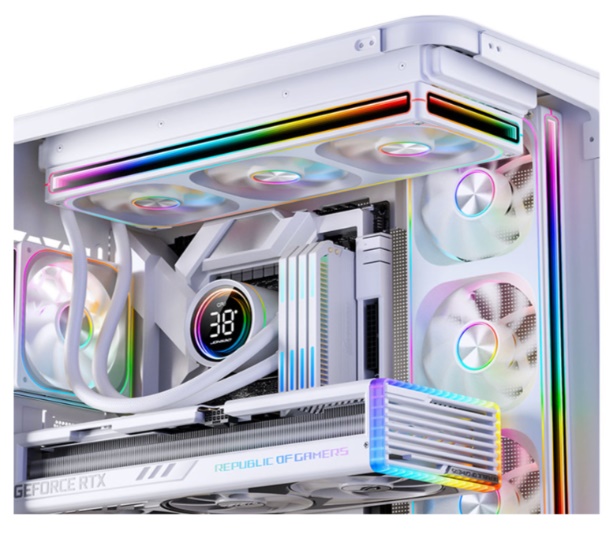 Quạt case JONSBO ZA-120W White LED ARGB 