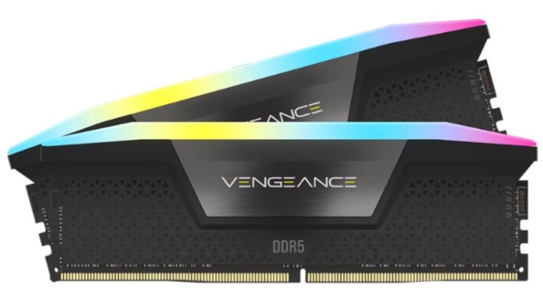 Ram PC Corsair Vengeance VENGEANCE RGB 128GB (2x64GB) DDR5 6400MHz (CMH128GX5M2B6400C42) 