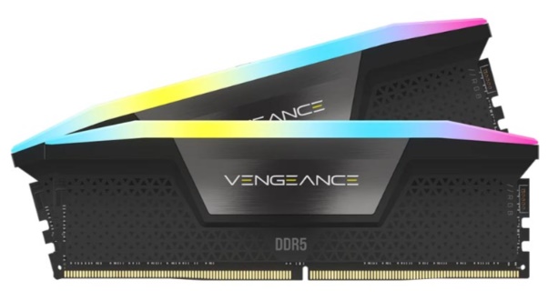 Ram PC Corsair Vengeance VENGEANCE RGB 64GB (2x32GB) DDR5 6000Mhz (CMH64GX5M2D6000C40)
