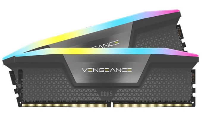 Ram PC Corsair Vengeance RS RGB 32GB (2x16GB) DDR5 bus 6000MHz Grey (CMH32GX5M2E6000Z36)