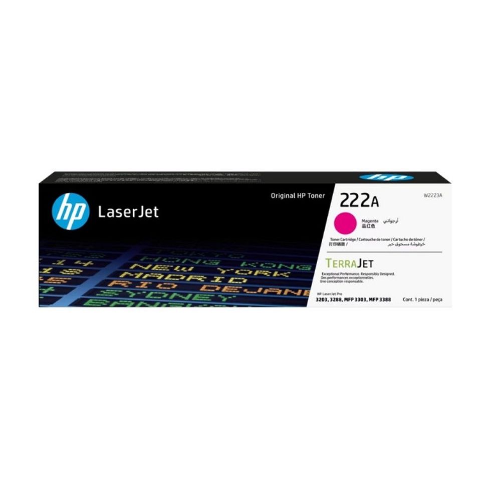 Mực in laser HP 222A Magenta W2223A (D&ugrave;ng cho m&aacute;y LaserJet Pro 3202dw/3203dw/3204dw/3303fdn/3303fdw)