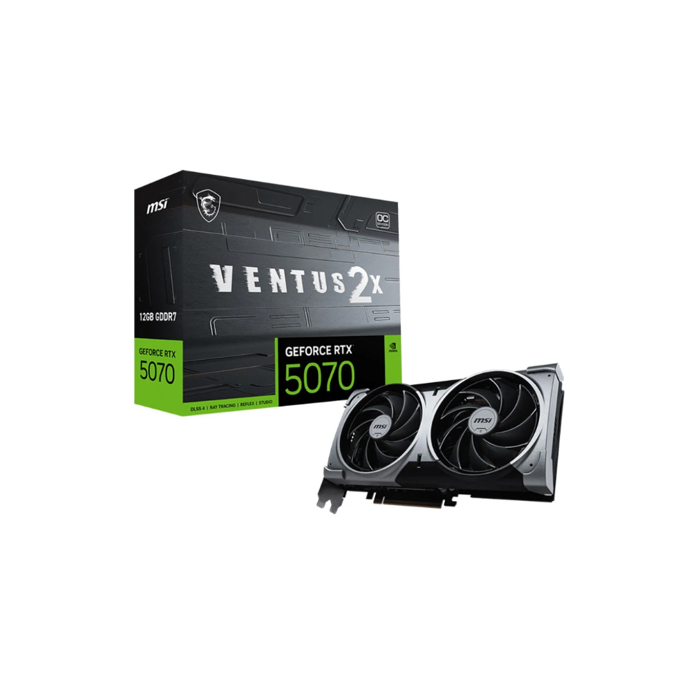 Card đồ họa MSI GeForce RTX 5070 12G VENTUS 2X OC (GDDR7/ 192 bit)