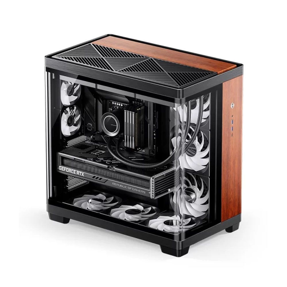 Vỏ máy tính JONSBO TK-4 WOOD (Mid Tower/ ATX/ Đen)