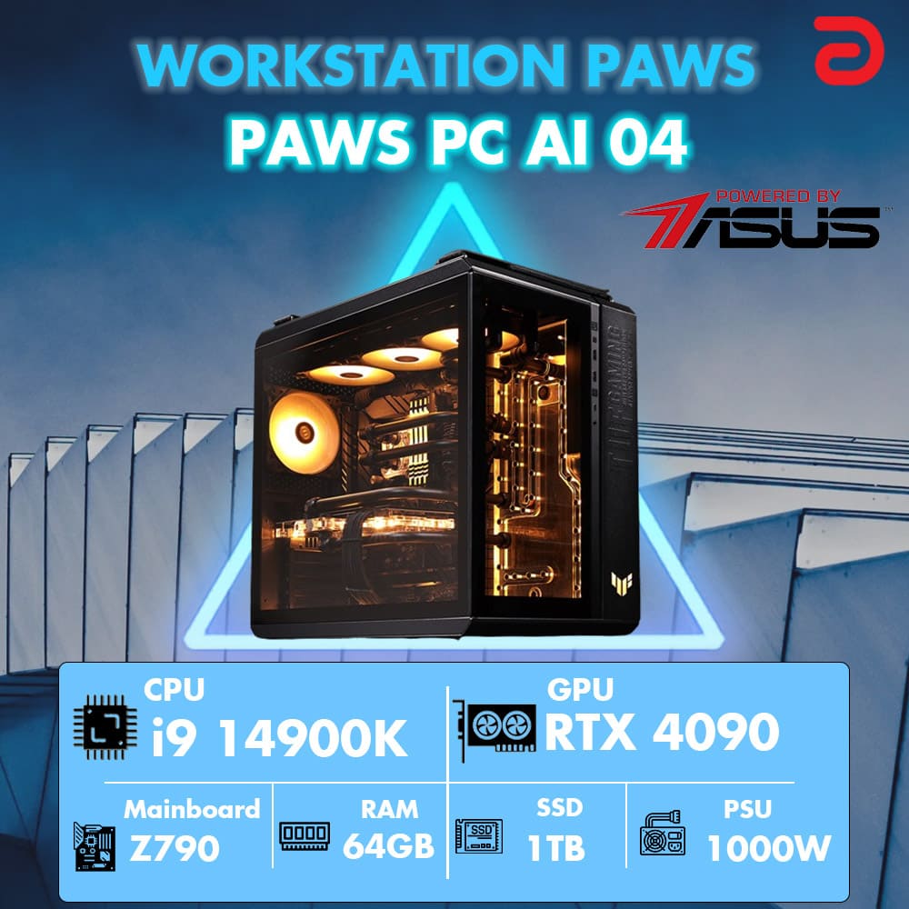 Máy trạm Workstation PAWS AI 04-I9/64GB/RTX4090 