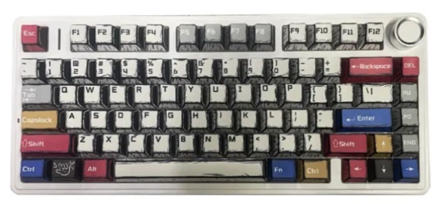 Bàn phím cơ Aula 3 MODE F75 Comic Reaper switch (Bluetooth/Wireless/ LED RGB) 