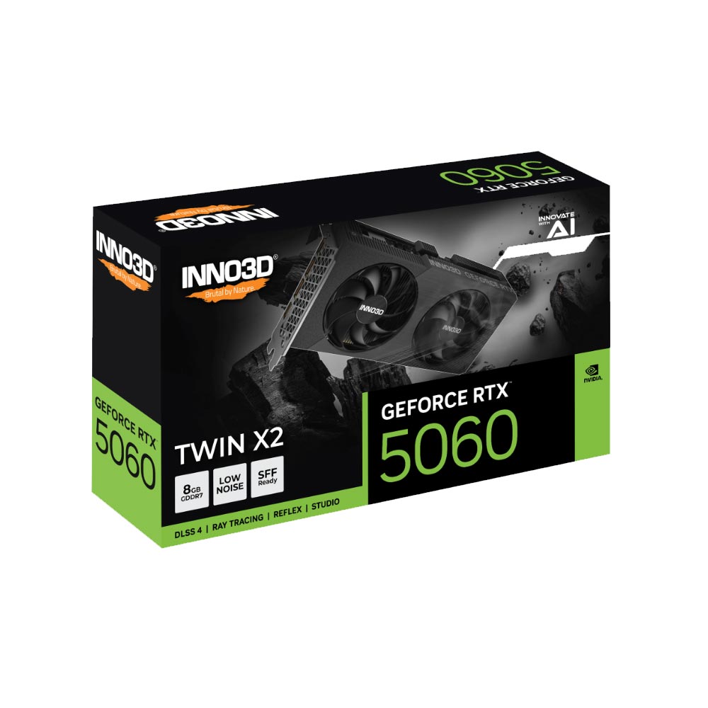 Card đồ họa Inno3D GeForce RTX 5060 Twin X2 8GB (GDDR7/ 128 bit)