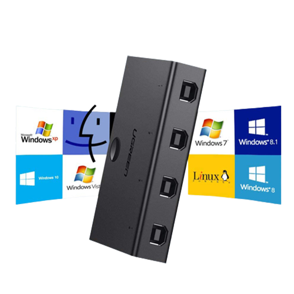 Bộ chia m&aacute;y in 4 v&agrave;o 1 ra Ugreen 30346