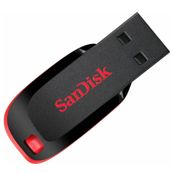 USB SanDisk CZ50 Cruzer Blade 64Gb USB2.0 (M&agrave;u đen)
