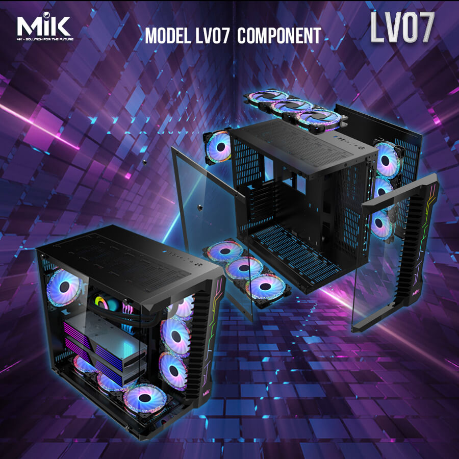 Vỏ máy tính MIK LV07 – Black