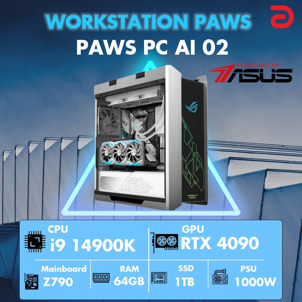 Máy trạm Workstation PAWS AI 02-I9/64GB/RTX4090