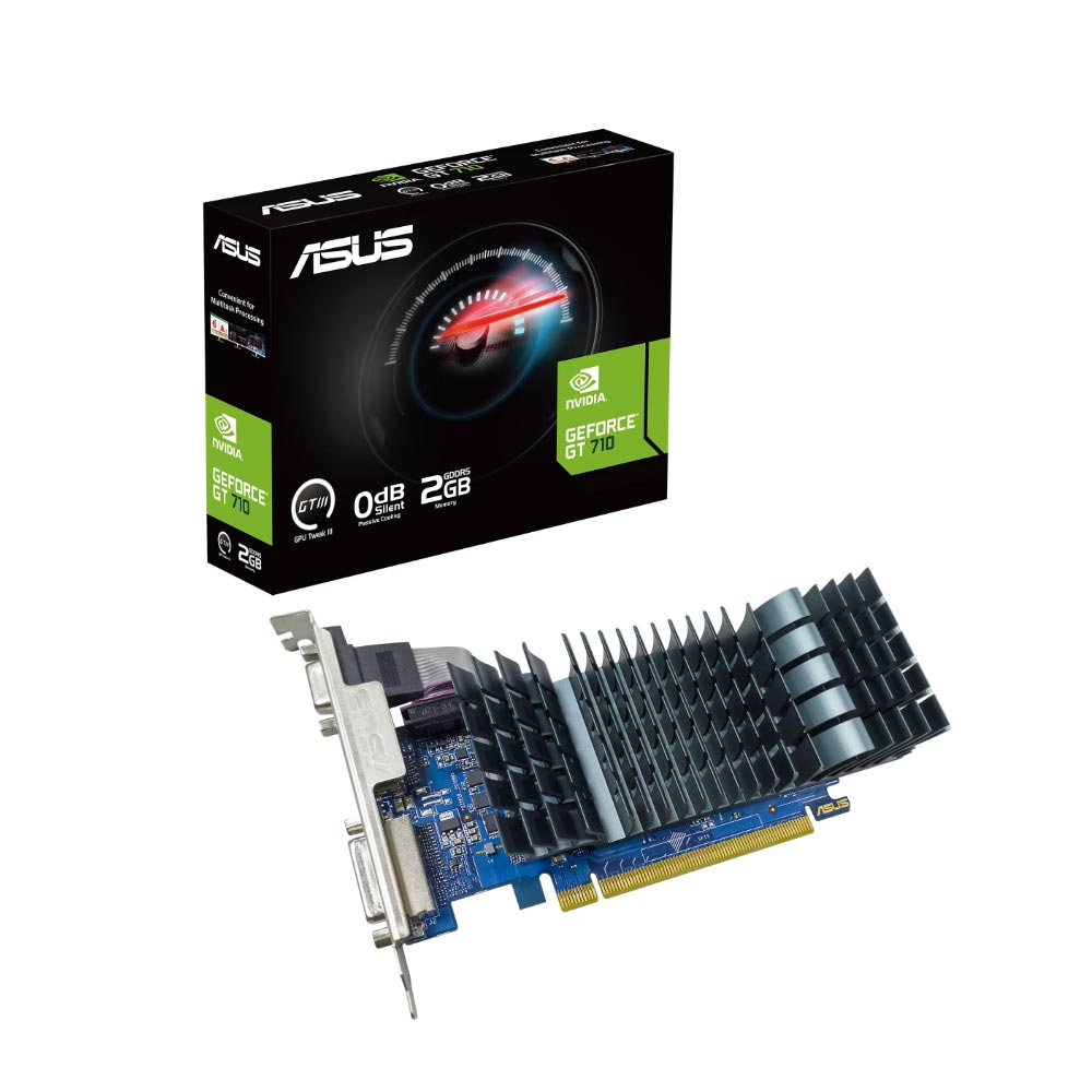 Card đồ họa Asus GT710-SL-2GD5-BRK-EVO (Geforce GT710/ 2GB/ GDDR5/ 64 bit) 