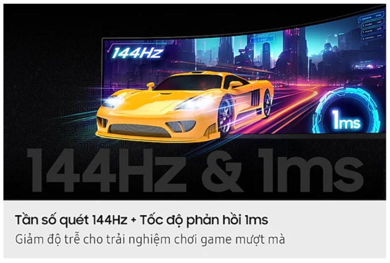 Màn hình gaming Samsung Odyssey G9 LS49FG912EEXXV (49Inch/ DQHD (5120x1440)/ 1ms/ 144Hz/ 350cd/m2/ VA) 