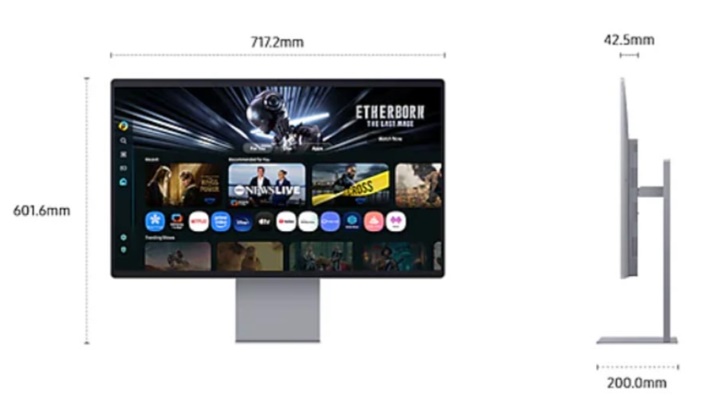 Màn hình thông minh Samsung M9 LS32D390GAEXXV (32Inch/ 4K (3840 x 2160)/ 0.03ms/ 165Hz/ 250cd/m2/ OLED/ Tích hợp Loa) 