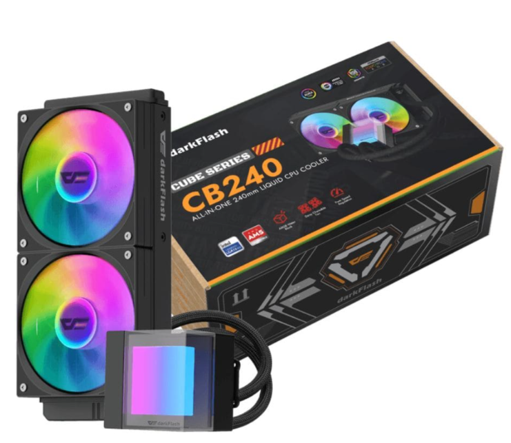Tản nhiệt nước AIO DarkFlash CB240 BLACK 