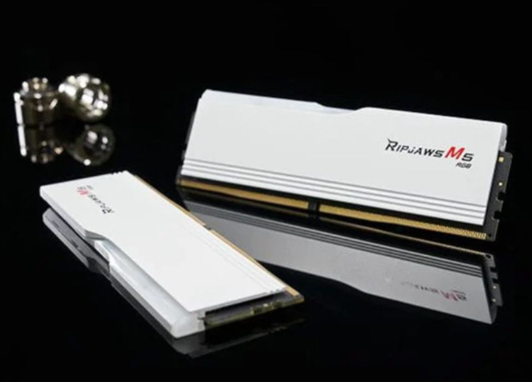 Ram PC GSKill Ripjaws M5 RGB 32GB (2x16GB) DDR5 5200 Mhz White (F5-5200J4040A16GX2-RM5RW)