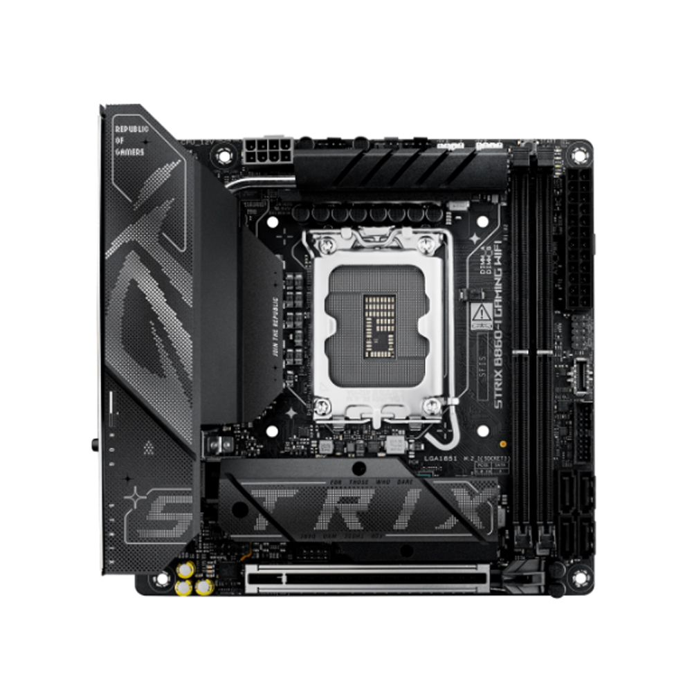Mainboard Asus ROG Strix B860-I GAMING WIFI (Intel B860/ Socket 1851/ ITX/ DDR5/ 2.5 Gigabit LAN)