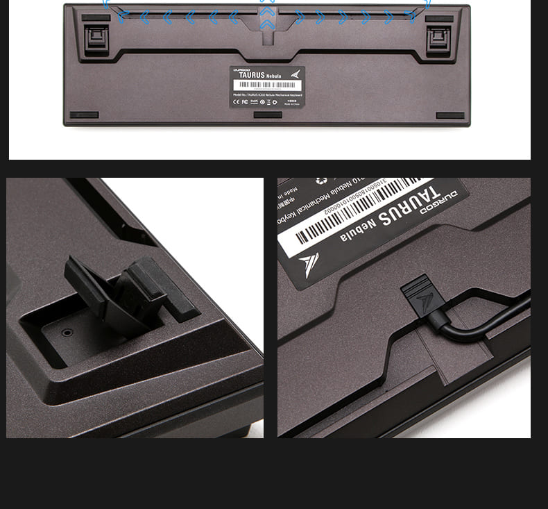 Bàn phím cơ DURGOD K320 Nebula RGB (Blue Switch) (USB) 