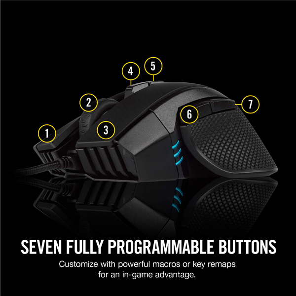 Chuột Corsair IRONCLAW RGB WIRELESS Gaming (CH-9317011-NA) (Bluetooth-Wireless)