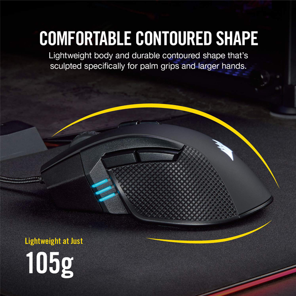Chuột Corsair IRONCLAW RGB WIRELESS Gaming (CH-9317011-NA) (Bluetooth-Wireless)