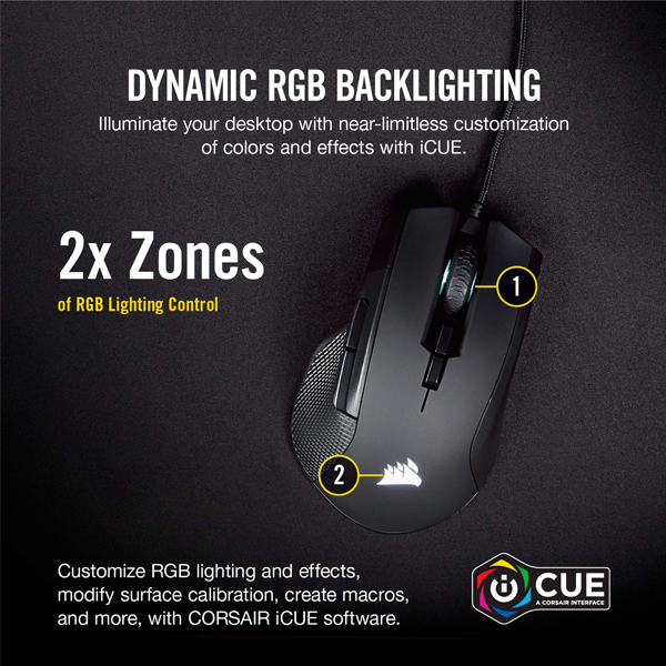 Chuột Corsair IRONCLAW RGB WIRELESS Gaming (CH-9317011-NA) (Bluetooth-Wireless)