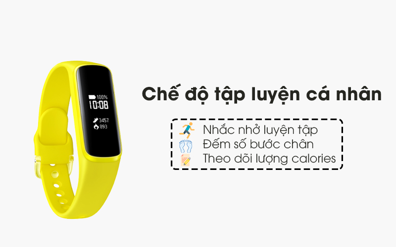Vòng đeo tay thông minh Samsung Galaxy Fit e SM-R375 Đen