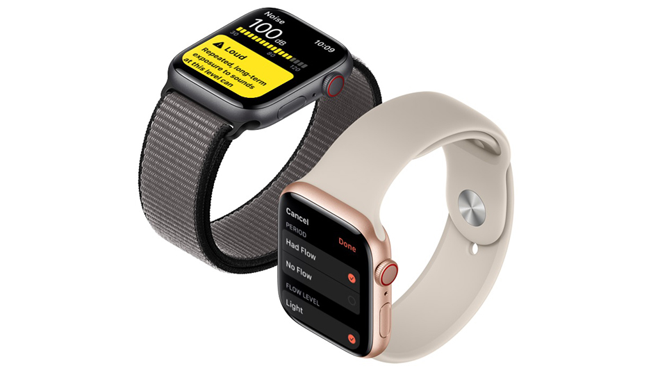 Smart Watch Apple Serie5 GPS 40mm viền nhôm Vàng dây cao su Hồng