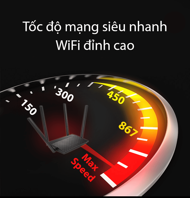 Bộ phát wifi Asus RT-AC1500UHP AC1500 MU-MIMO