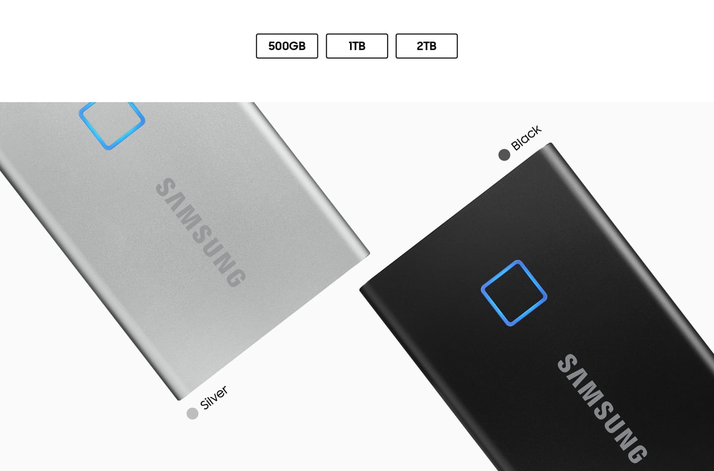 Ổ cứng di động SSD Samsung T7 Touch 1TB USB 3.2 - Đen
