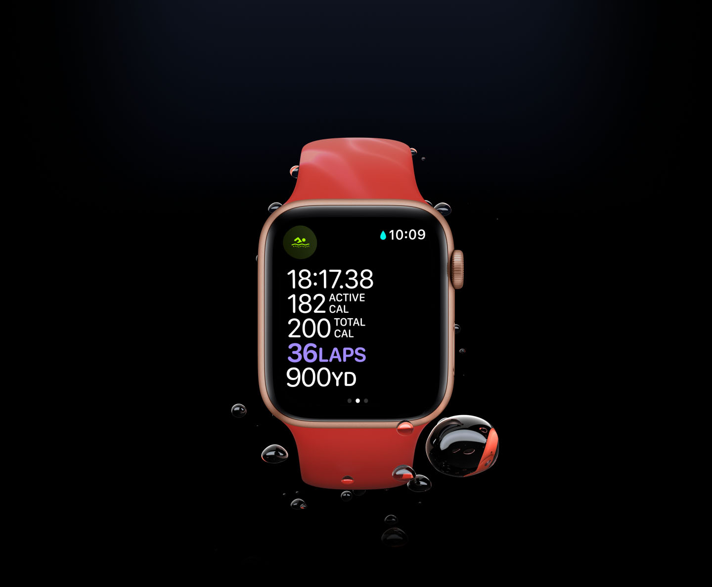 Đồng hồ thông minh Apple Watch Series 6 40mm (4G) Viền Nhôm Bạc- Dây Cao Su Trắng